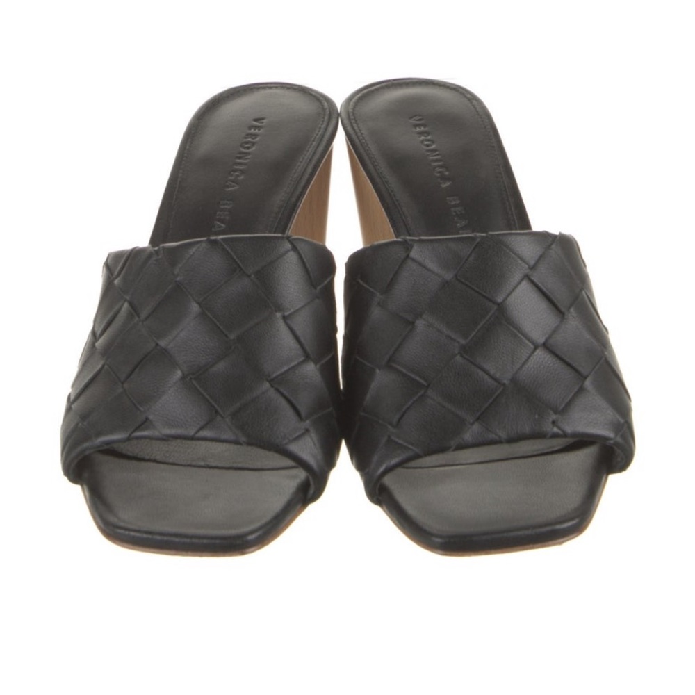 Veronica Beard Woven Leather Sandals - Size 7